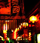 Chinese Red Lantern at night